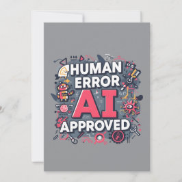 Tarjeta Festiva Arte digital aprobado por IA con error humano