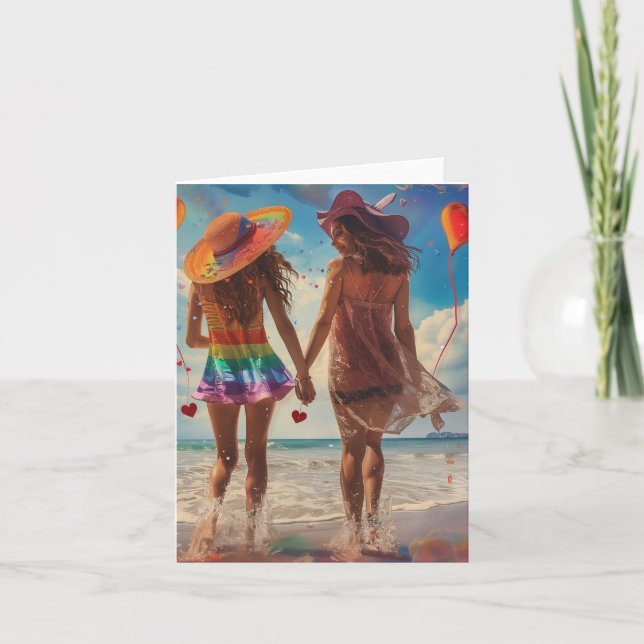 Tarjeta Festiva Arte digital del día de San Valentín (Anverso)