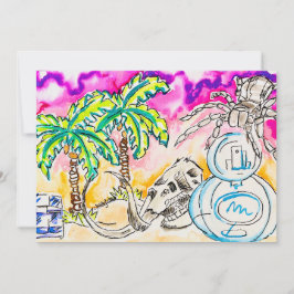 Tarjeta Festiva Arte Freaky