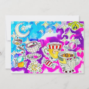 Tarjeta Festiva Arte Funky
