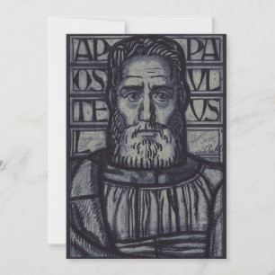 Tarjeta Festiva Arte Gráfico Sagrado Espada del Espíritu de San Pa