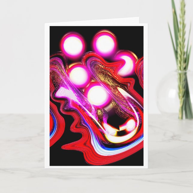 Tarjeta Festiva Arte híbrido espiritual (Anverso)