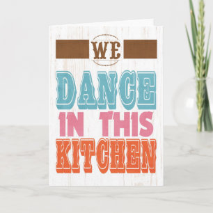 Tarjeta Festiva Arte inspirador - Baile En La Cocina.