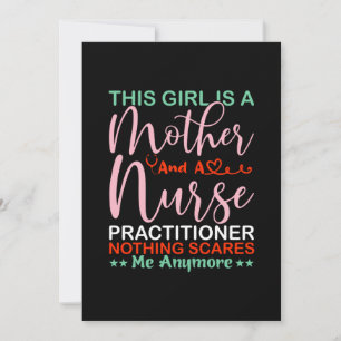 Tarjeta Festiva Arte Maternal Esta Chica Es Una Madre Y Una Enferm