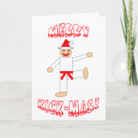 Artes Marciales Cinturón Rojo Merry Kick-Mas Navid