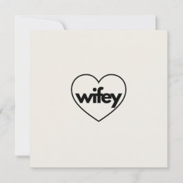 Tarjeta Festiva Artículos para la fiesta de bodas de la Esposa