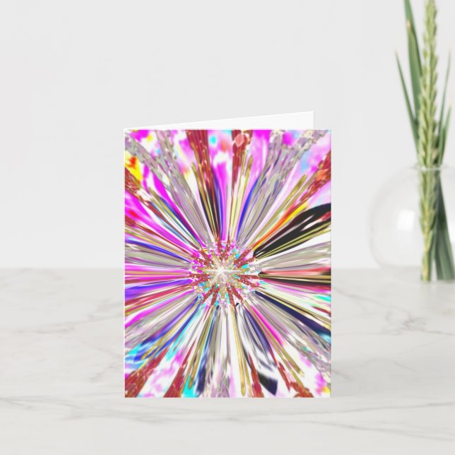 Tarjeta Festiva Artista de autismo Candy Waters (Anverso)