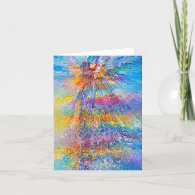 Tarjeta Festiva Artista de autismo Candy Waters (Anverso)