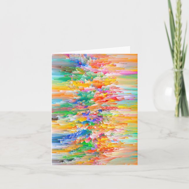 Tarjeta Festiva Artista de autismo Candy Waters (Anverso)