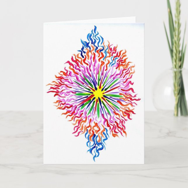 Tarjeta Festiva Artista de autismo Candy Waters (Anverso)