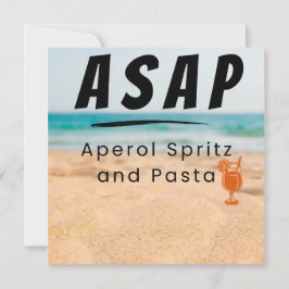 Tarjeta Festiva ASAP - Aperol Spritz y Vibes Pasta