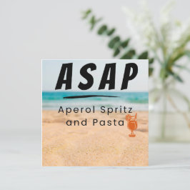 Tarjeta Festiva ASAP - Aperol Spritz y Vibes Pasta