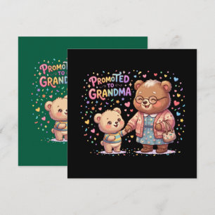 Tarjeta Festiva Ascendido a Ositos Lindos de Abuela