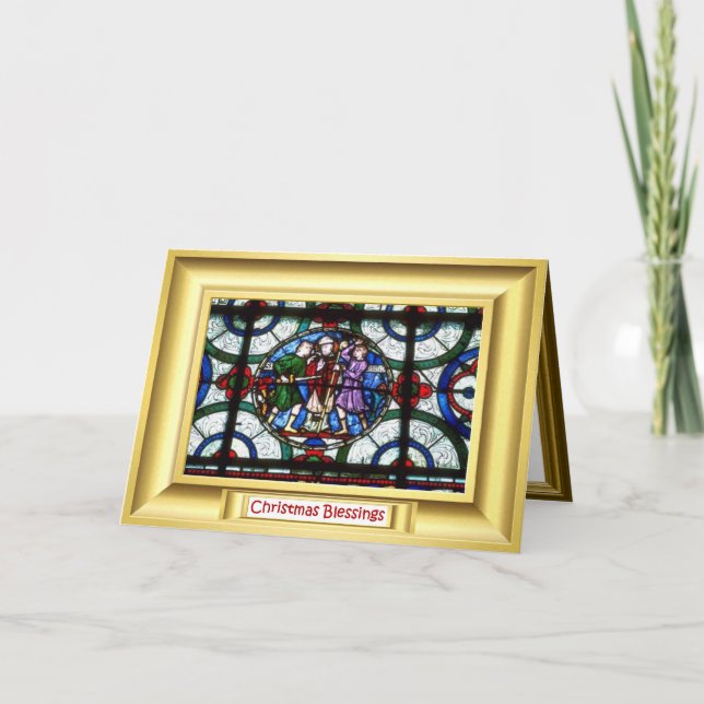 Tarjeta Festiva Asesinato de Becket, Catedral de Canterbury, Ingla (Anverso)