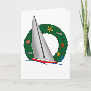 TARJETA FESTIVA ASESINATO DE SWIFT EN SAILBOAT