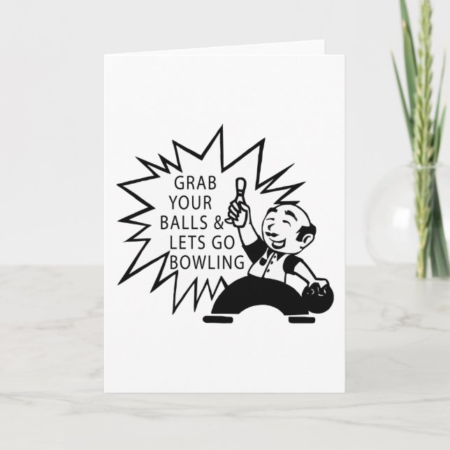 Tarjeta Festiva Asga sus bolas y deja para ir a rodar (Anverso)