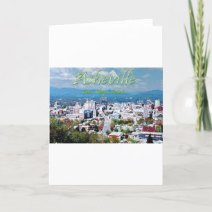 Tarjeta Festiva Asheville... come.. duerme... pintura