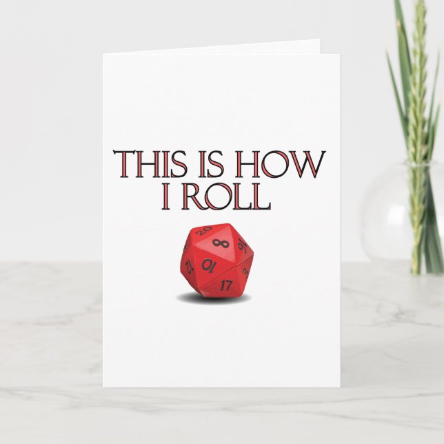 Tarjeta Festiva Así Es Como Dejo Diarios RPG Graciosos (Anverso)