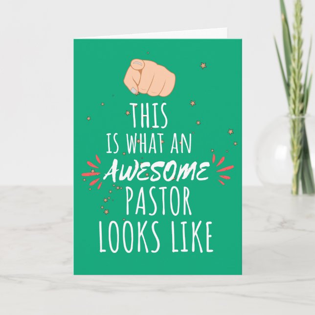 Tarjeta Festiva Así es como se ve un pastor impresionante (Anverso)