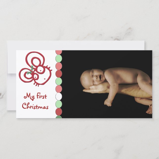 Tarjeta Festiva Así que los Navidades más curos rozan mi primera N (Anverso)