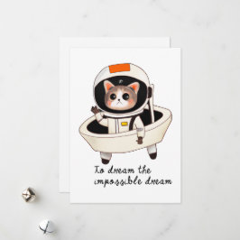 Tarjeta Festiva Astrocat soñador