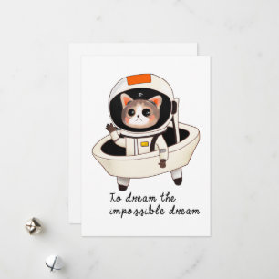 Tarjeta Festiva Astrocat soñador