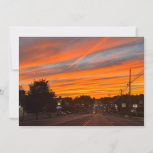 Tarjeta Festiva Atardecer de Estratus