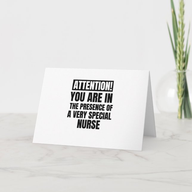 Tarjeta Festiva Atención, está en presencia de un (Anverso)