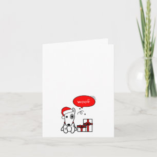 Tarjeta Festiva Aterrador con los Navidades actuales