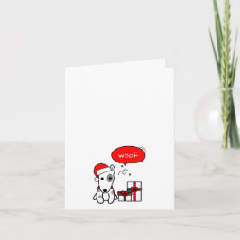 Tarjeta Festiva Aterrador con los Navidades actuales