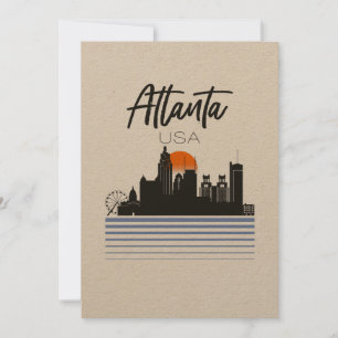 Tarjeta Festiva Atlanta, Estados Unidos, Skyline