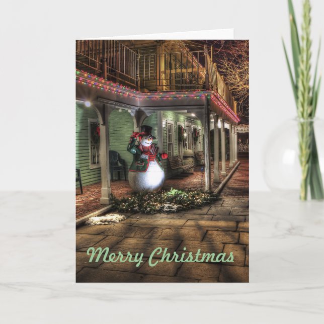 Tarjeta Festiva atmósfera de navidades 001 (Anverso)