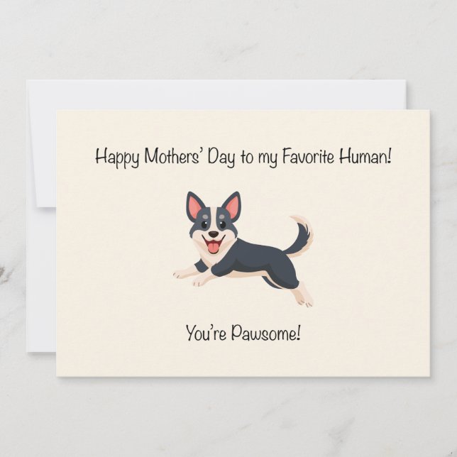 Tarjeta Festiva Atractivo Día de la Madre (Anverso)