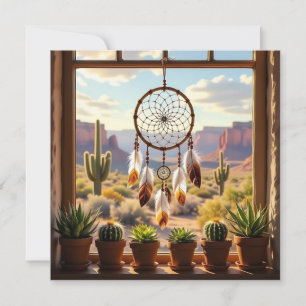 Tarjeta Festiva Atrapasueños, Cañones del Desierto, Cactus