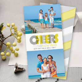 Tarjeta Festiva Audaces Saludos Modernos Al Collage de fotos Del A