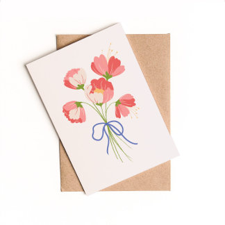 Tarjeta Festiva Audaz Bunch of Flowers Love You Card
