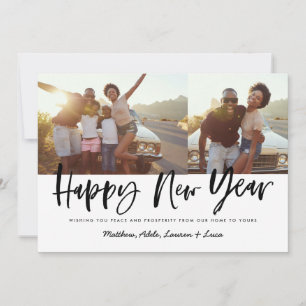Tarjeta Festiva audaz guión feliz año nuevo foto nuevo año nuevo