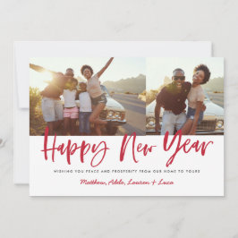 Tarjeta Festiva audaz guión feliz año nuevo foto nuevo año nuevo