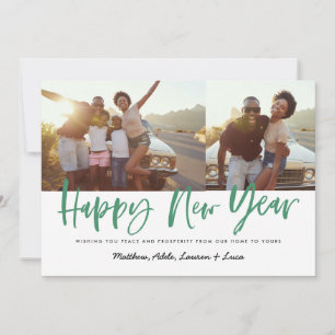 Tarjeta Festiva audaz guión feliz año nuevo foto nuevo año nuevo