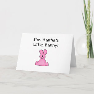 Tarjeta Festiva auntiebunnypink