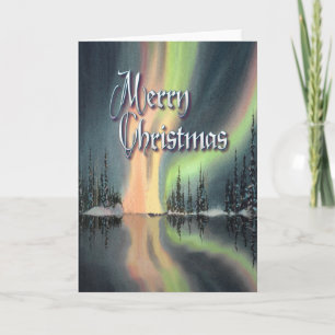 Tarjeta Festiva AURORA BOERALIS de SHARON SHARPE