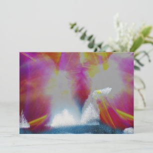 Tarjeta Festiva Aurora boreal de Año Nuevo