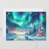 aurora boreal/Navidad/Invierno