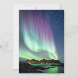 Tarjeta Festiva Aurora borealis