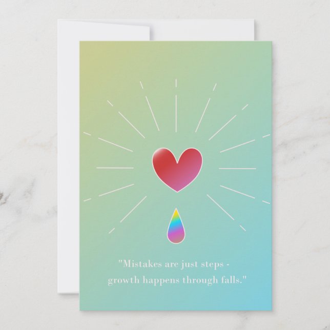 Tarjeta Festiva Authenticity Attracts, Inspirational Greeting Card (Anverso)