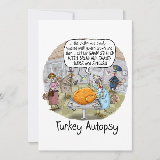 Tarjeta Festiva Autopsia de Turquía (Anverso)