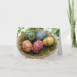 Tarjeta Festiva Autorización del tiempo de Pascua solamente para