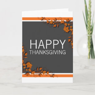 Tarjeta Festiva Autumn Swirls Thanksgiving Greeting Card