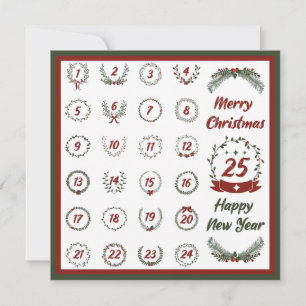 TARJETA FESTIVA AVANCE DE NAVIDADES RETRO 2023