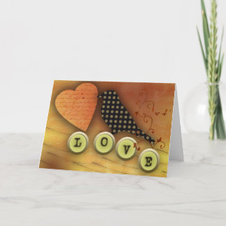 Tarjeta Festiva Ave enamorada